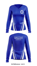 Coast 2 Coast Refrigeration 5433005 Women's Long Sleeve V-neck Shirt - 2