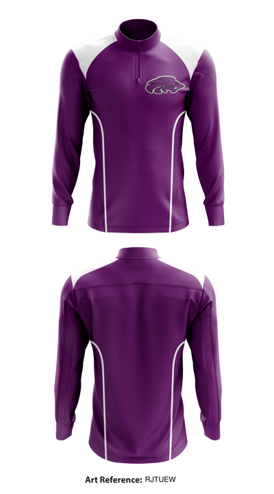 Yerington High School Basketball 89648256 Quarter Zip Jacket - 1