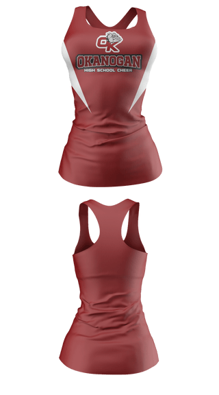 Tank Top, Okanogan High School Cheer, School Spirit Store, Teamtime, Team time, sublimation, custom sports apparel, team uniforms, spirit wear, spiritwear, sports uniforms, custom shirts, team store, custom team store, fundraiser sports, apparel fundraiser