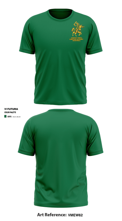 Harvest Temple Christian Academy Junior High School Basketball 97137941 Short Sleeve Shooting Shirt - 1
