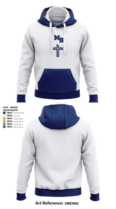 Mt Bethel Christian Academy Upper School Basketball 66174729 Hoodie - 3