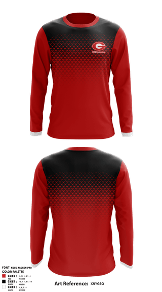 Long Sleeve Performance Shirt, GHS Swimming, Swimming, Teamtime, Team time, sublimation, custom sports apparel, team uniforms, spirit wear, spiritwear, sports uniforms, custom shirts, team store, custom team store, fundraiser sports, apparel fundraiser