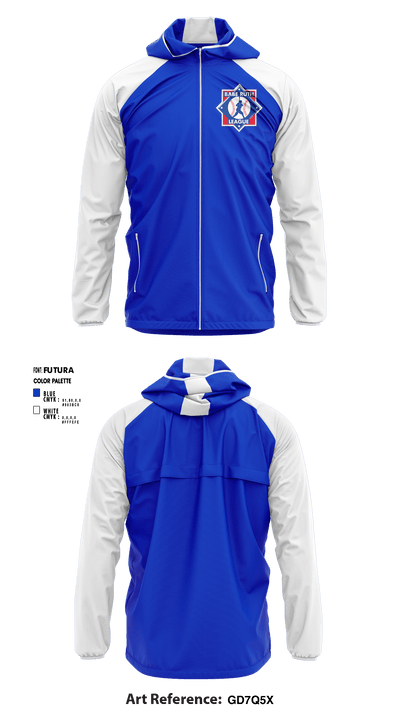 Kentucky Western Babe Ruth League District 8 70105153 Windbreaker - 1