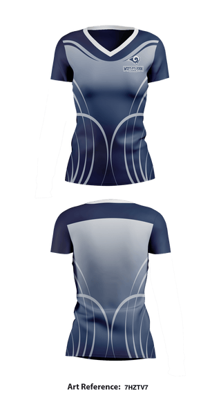 Women's Short Sleeve Vneck Shirt, West St John High School Dance, School Spirit Store, Teamtime, Team time, sublimation, custom sports apparel, team uniforms, spirit wear, spiritwear, sports uniforms, custom shirts, team store, custom team store, fundraiser sports, apparel fundraiser