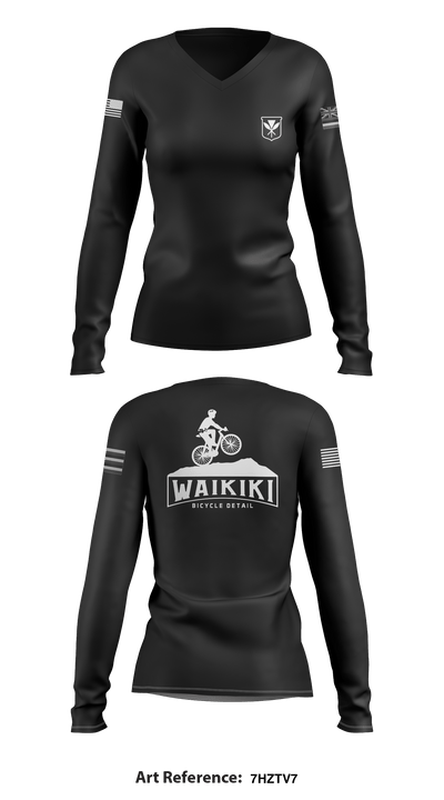 Waikiki Bicycle Detail 39283134 Women's Long Sleeve V-neck Shirt - 1