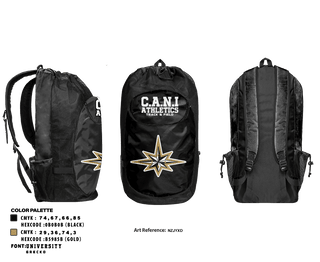 Gear Bag, C.A.N.I Athletics Track & Field, Track & Field, Teamtime, Team time, sublimation, custom sports apparel, team uniforms, spirit wear, spiritwear, sports uniforms, custom shirts, team store, custom team store, fundraiser sports, apparel fundraiser