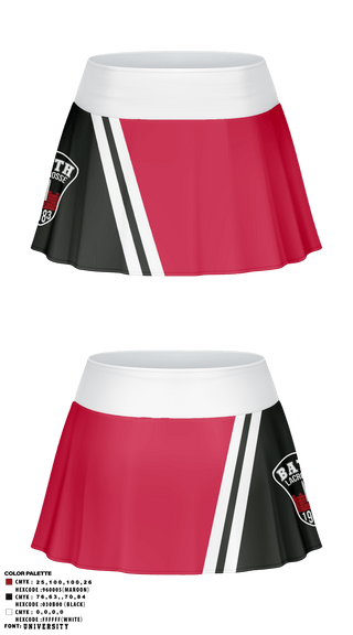 Skort, Bathlacrosse, Men's Lacrosse, Teamtime, Team time, sublimation, custom sports apparel, team uniforms, spirit wear, spiritwear, sports uniforms, custom shirts, team store, custom team store, fundraiser sports, apparel fundraiser
