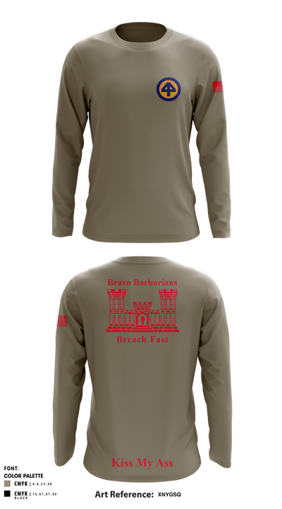 B 104th 82799853 Long Sleeve Performance Shirt - 6