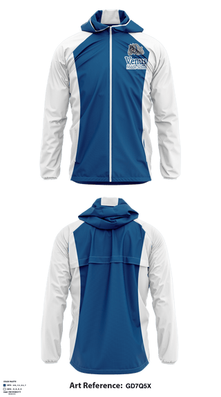 Windbreaker, Venus Middle School Cheer, School Spirit Store, Teamtime, Team time, sublimation, custom sports apparel, team uniforms, spirit wear, spiritwear, sports uniforms, custom shirts, team store, custom team store, fundraiser sports, apparel fundraiser