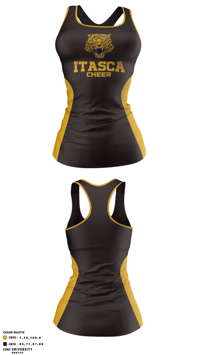 Itasca High School Cheer 26355057 Tank Top - 2