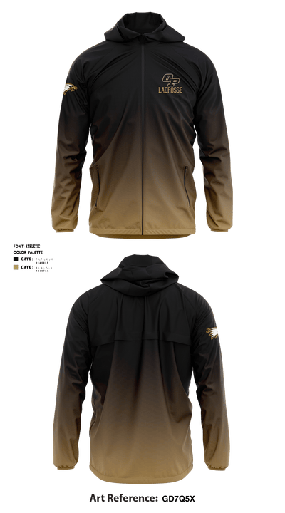 Oak Park High School Lacrosse 65848983 Windbreaker - 4