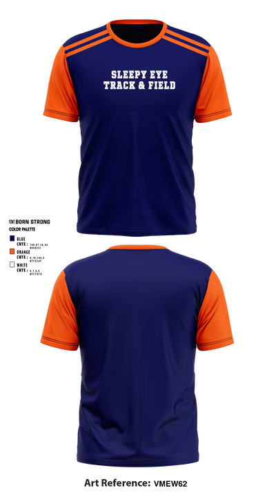Sleepy Eye High School Track 6293741 Short Sleeve Performance Shirt - 1
