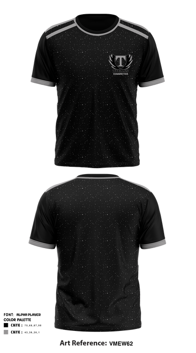 Dominion High School Gymnastics 4525189 Short Sleeve Performance Shirt - 1