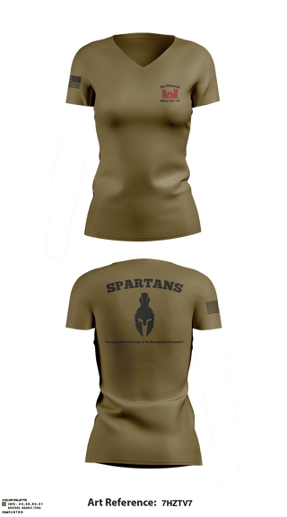 Women's Short Sleeve Vneck Shirt, , Army, Teamtime, Team time, sublimation, custom sports apparel, team uniforms, spirit wear, spiritwear, sports uniforms, custom shirts, team store, custom team store, fundraiser sports, apparel fundraiser