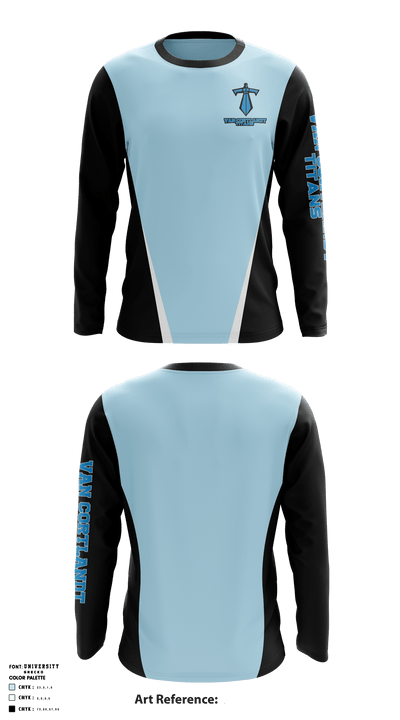 Van Cortlandt Titans 36698099 Long Sleeve Performance Shirt - 2