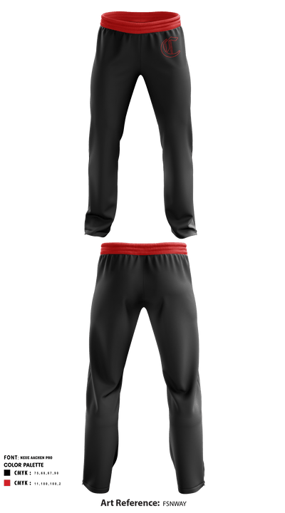 Currituck County High School Golf 33640845 Sweatpants - 1