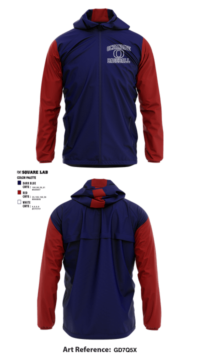 Oceanside Little League 16268052 Windbreaker - 1