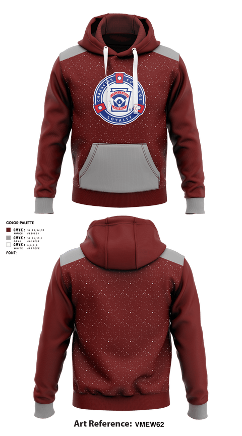 Hoodie, Washington District 3 Little League, Baseball, Teamtime, Team time, sublimation, custom sports apparel, team uniforms, spirit wear, spiritwear, sports uniforms, custom shirts, team store, custom team store, fundraiser sports, apparel fundraiser