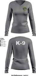 K9 1129861 Women's Long Sleeve V-neck Shirt - 6
