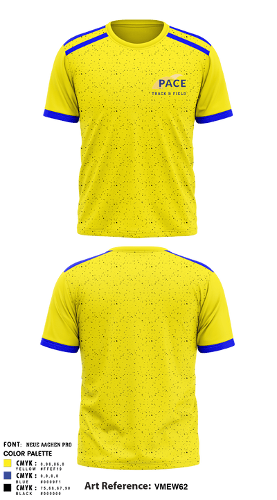 Pace Track & Field 69046304 Short Sleeve Performance Shirt - 1