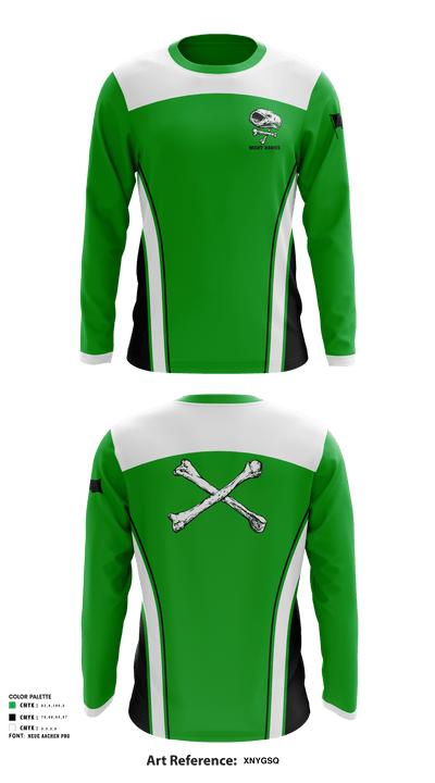 Night Hawks 6821868 Long Sleeve Performance Shirt - 1