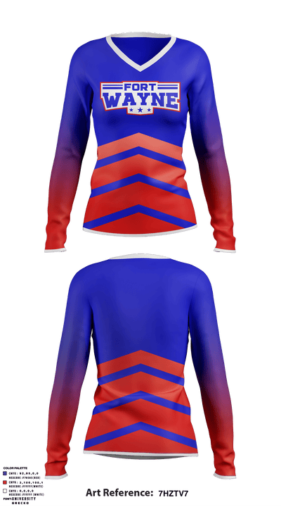 Fort Wayne Volleyball Club 35230109 Long Sleeve Performance Shirt - 1