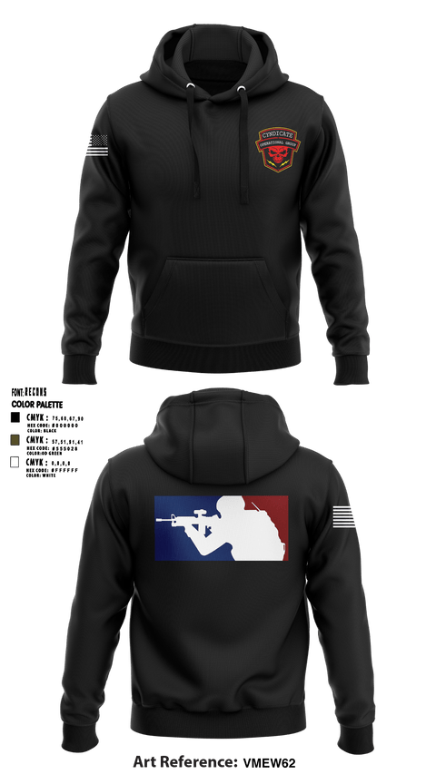 Hoodie, Cyndicate Operational Group, E-Sports, Teamtime, Team time, sublimation, custom sports apparel, team uniforms, spirit wear, spiritwear, sports uniforms, custom shirts, team store, custom team store, fundraiser sports, apparel fundraiser