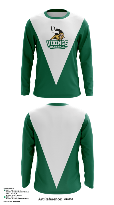 Vikings 52193357 Long Sleeve Performance Shirt - 1