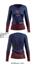 Freedom Girls Weightlifting 91032848 Women's Long Sleeve V-neck Shirt - 1