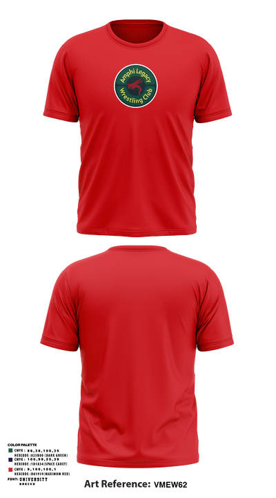 Amphi Legacy Wrestling Club 71655946 Short Sleeve Performance Shirt - 5