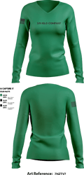 3/8 kilo company 40325428 Women's Long Sleeve V-neck Shirt - 1