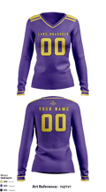 Lake Braddock Secondary School Women's Volleyball 5346414 Women's Long Sleeve V-neck Shirt - 2