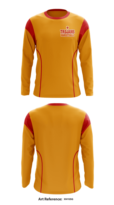 North College Hill High School Basketball 21682712 Long Sleeve Shooting Shirt - 1