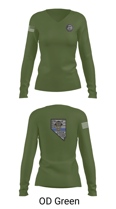 US Federal Air Marshals 31375832 Women's Long Sleeve V-neck Shirt - 35