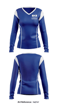Deltona High School basketball 29204640 Women's Long Sleeve V-neck Shirt - 1