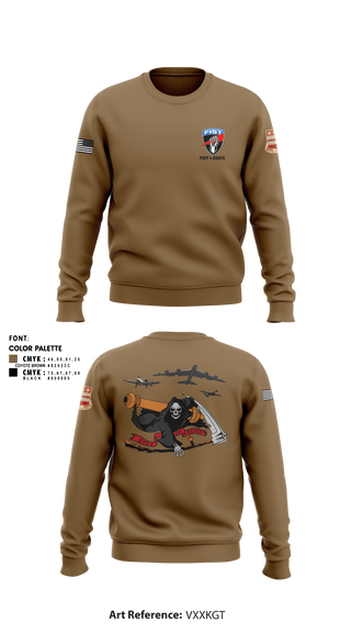Crew Neck Sweatshirt, , National Guard, Teamtime, Team time, sublimation, custom sports apparel, team uniforms, spirit wear, spiritwear, sports uniforms, custom shirts, team store, custom team store, fundraiser sports, apparel fundraiser