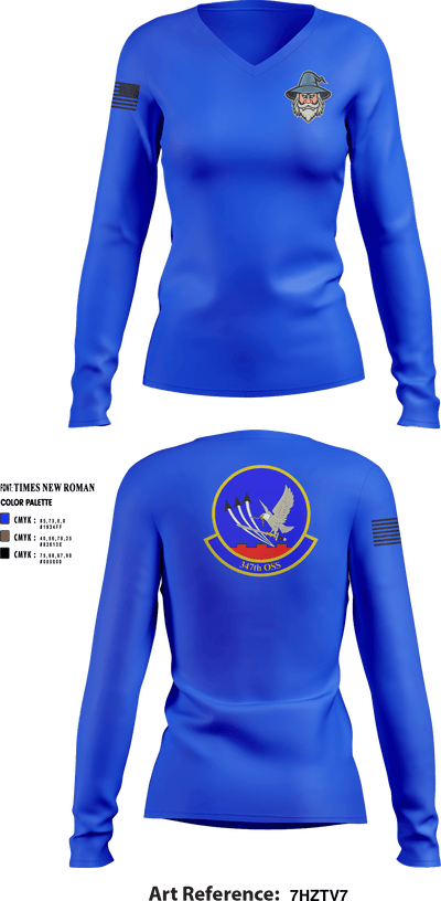 Rescue AFE 23786541 Women's Long Sleeve V-neck Shirt - 5