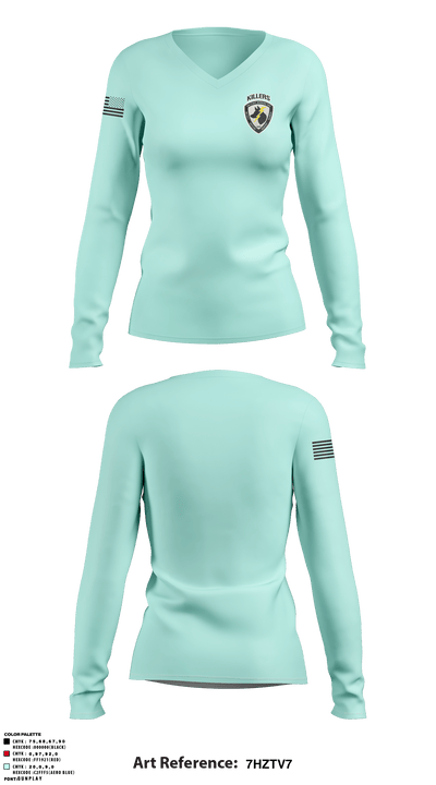 Killers 73249100 Women's Long Sleeve V-neck Shirt - 3