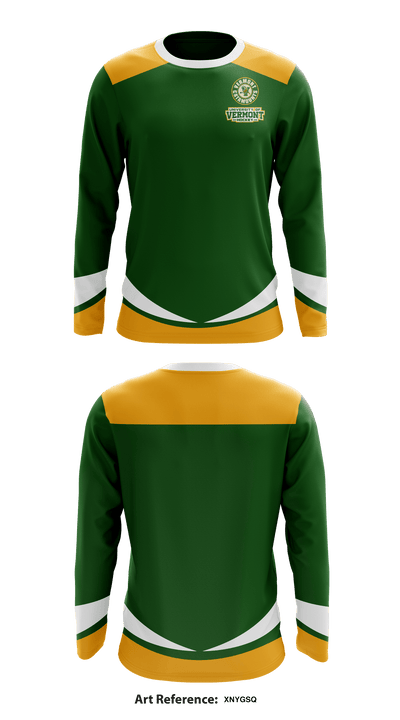 University of Vermont Hockey 34286438 Long Sleeve Performance Shirt - 1