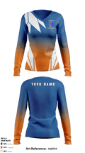 Overlea High School Basketball 90771564 Women's Long Sleeve V-neck Shirt - 2