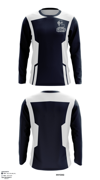 Long Sleeve Performance Shirt, Luella Lions Flag Football, School Spirit Store, Teamtime, Team time, sublimation, custom sports apparel, team uniforms, spirit wear, spiritwear, sports uniforms, custom shirts, team store, custom team store, fundraiser sports, apparel fundraiser