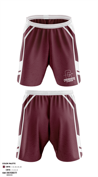 Athletic Shorts With Pockets, Cherokee Middle School Cheer, School Spirit Store, Teamtime, Team time, sublimation, custom sports apparel, team uniforms, spirit wear, spiritwear, sports uniforms, custom shirts, team store, custom team store, fundraiser sports, apparel fundraiser