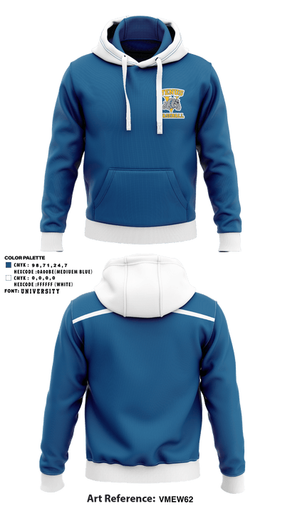 Venus High School Baseball 56706364 Hoodie - 1