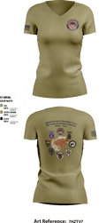 402nd Forward Surgical Team 1621441 Women's Short Sleeve V-neck Shirt - 4 (1)