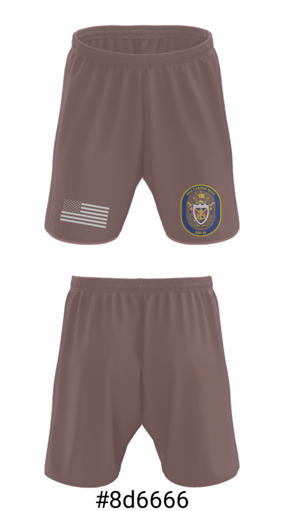 USS CÁRTER HALL 91136277 Athletic Shorts With Pockets - 30