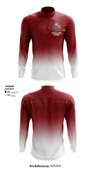 Quarter Zip Jacket, Highland High School Cheer, , Teamtime, Team time, sublimation, custom sports apparel, team uniforms, spirit wear, spiritwear, sports uniforms, custom shirts, team store, custom team store, fundraiser sports, apparel fundraiser