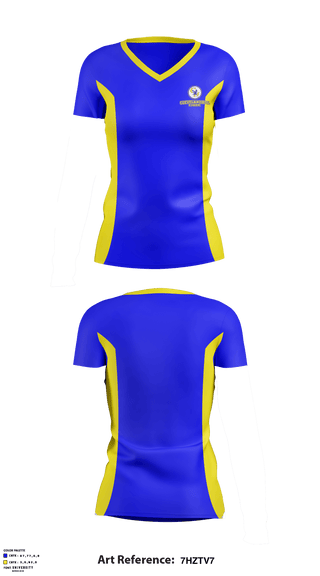 Women's Short Sleeve Vneck Shirt, Cleveland Hill High School Cheer, , Teamtime, Team time, sublimation, custom sports apparel, team uniforms, spirit wear, spiritwear, sports uniforms, custom shirts, team store, custom team store, fundraiser sports, apparel fundraiser