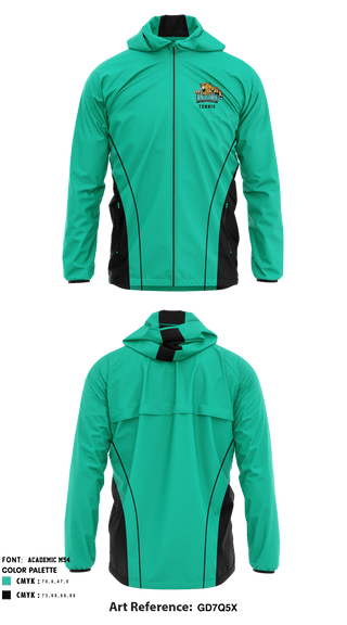 Windbreaker, Glen Allen High School Tennis, Tennis, Teamtime, Team time, sublimation, custom sports apparel, team uniforms, spirit wear, spiritwear, sports uniforms, custom shirts, team store, custom team store, fundraiser sports, apparel fundraiser