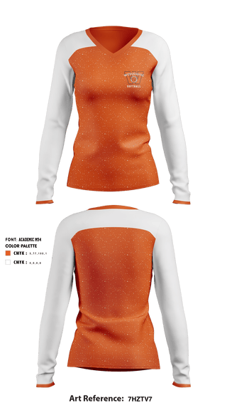 Women's Long Sleeve Vneck Shirt, Weequahic High School Softball, Softball, Teamtime, Team time, sublimation, custom sports apparel, team uniforms, spirit wear, spiritwear, sports uniforms, custom shirts, team store, custom team store, fundraiser sports, apparel fundraiser