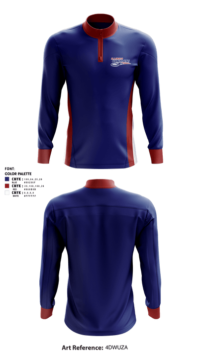 Illinois Youth Ultimate 5987214 Quarter Zip Jacket - 1